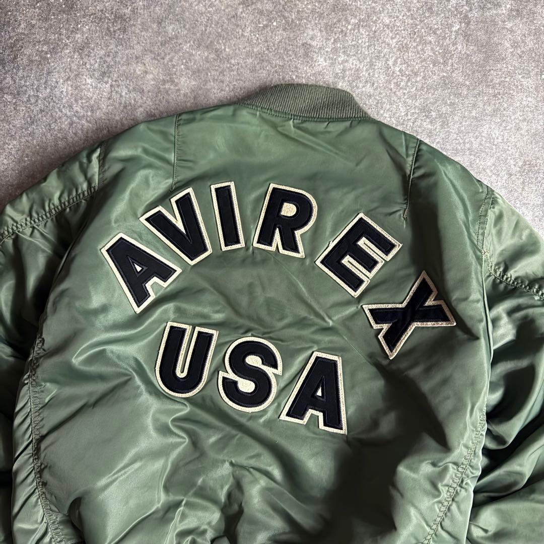 ジャケット・アウター AVIREX commercial logo MA1 flight jacket