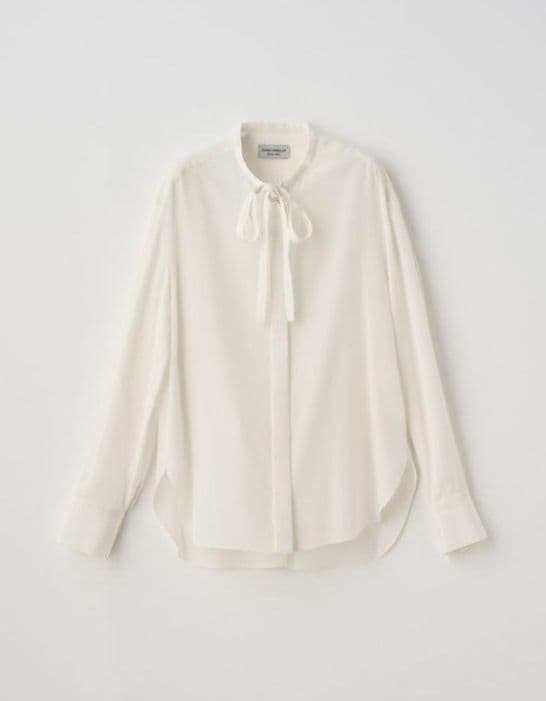 トップス johnsmedley SILK DECIN BOWTIE BLOUSE