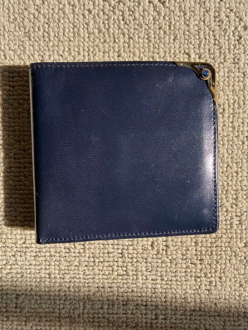 Cartier 2つ折財布　サファイアライン