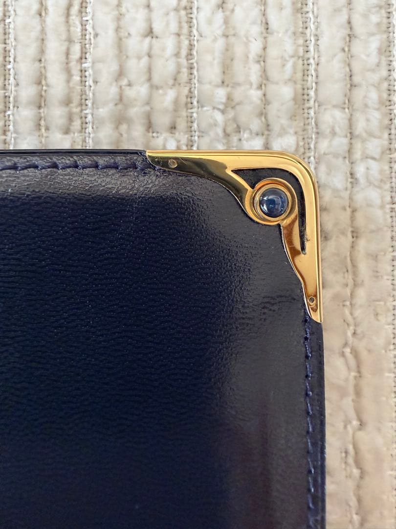 Cartier 2つ折財布　サファイアライン