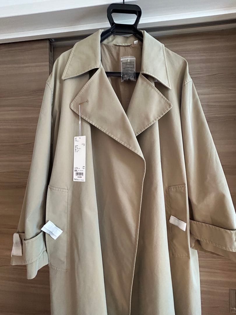 新品未使用 ユニクロ U トレンチコート XXL uniqro u 玉虫色
