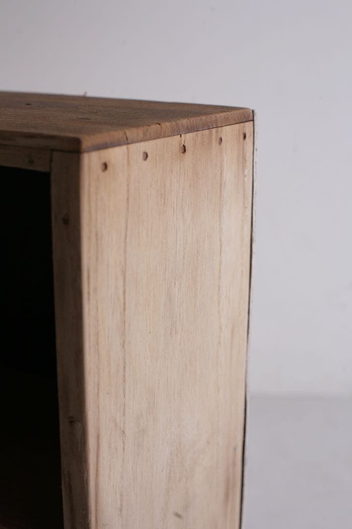 桝目棚 本棚　収納棚　小物入れ　棚　古家具　ヴィンテージ家具