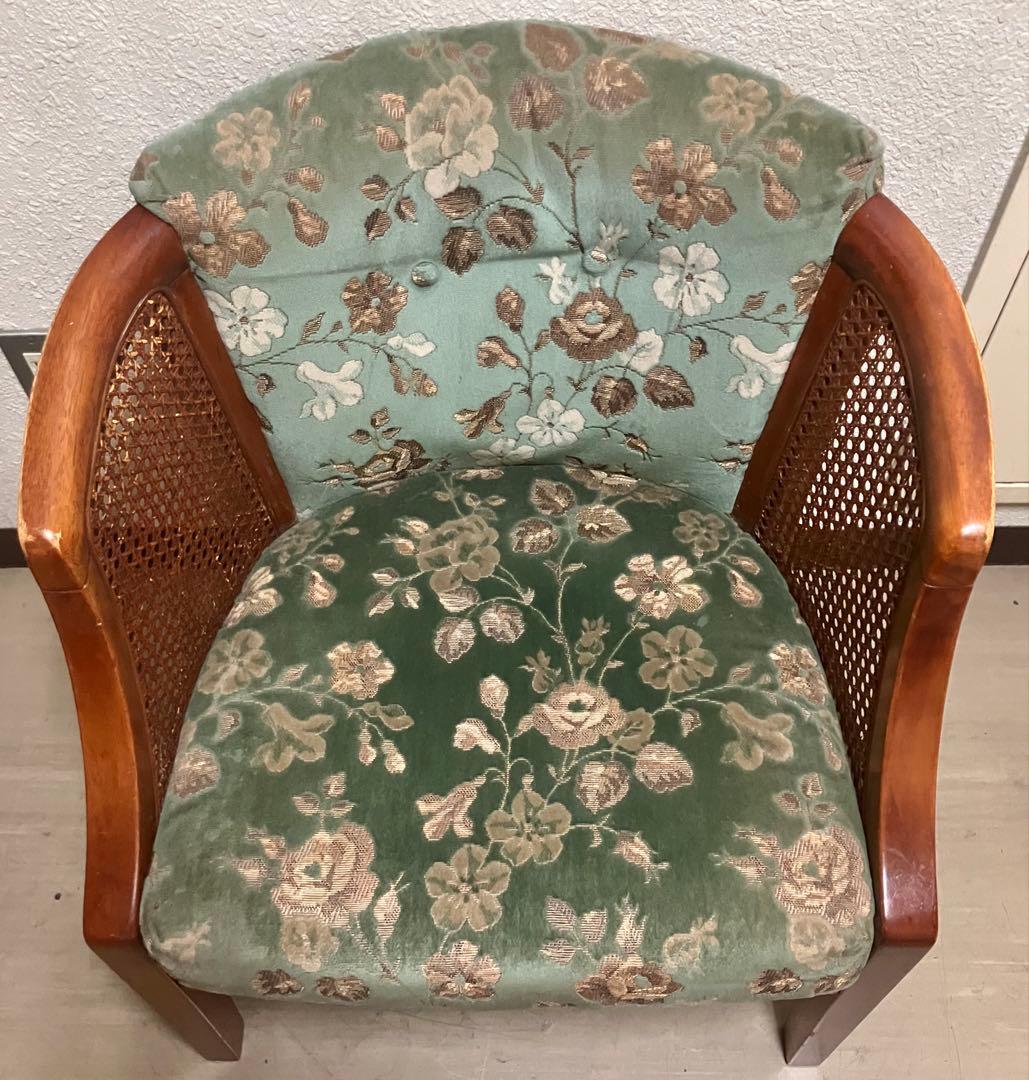 希少品　三越家具ブルージュ　クラシックヴィンテージアームチェア　1人掛けソファ