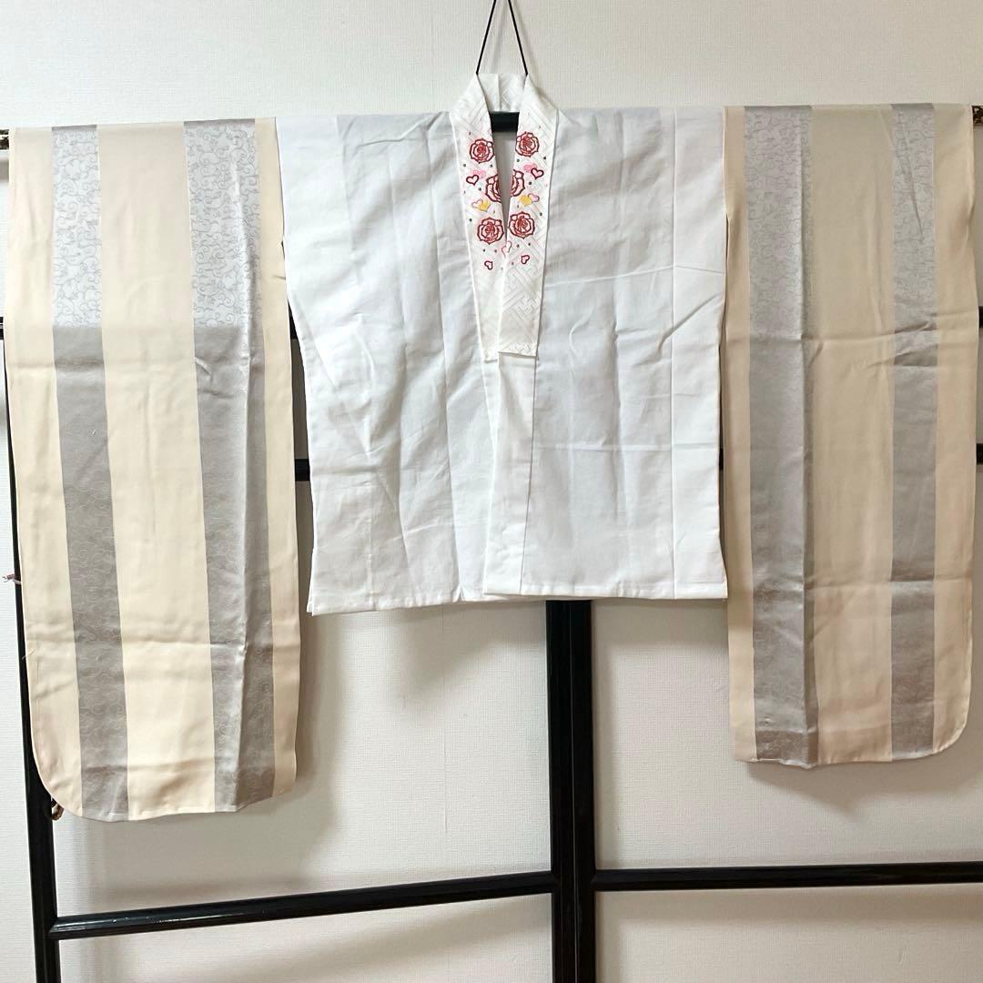 No.74 七五三　7歳　正絹着物フルセット　　　銀河