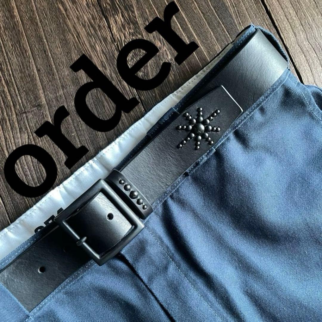 オーダー品　ディッキーズ874専用スタッズベルト　ミッスーリ　真鍮ダール