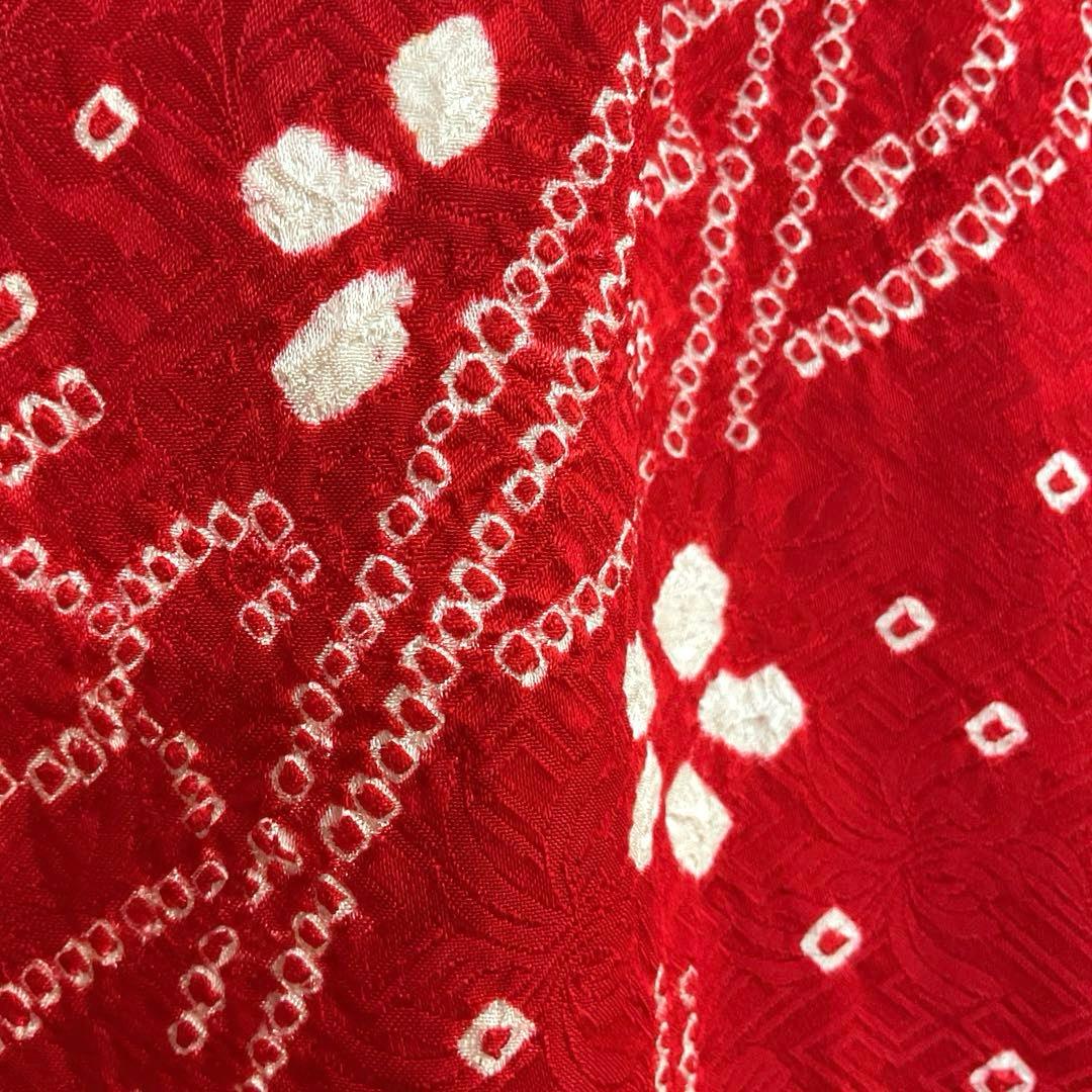 AmamaNo.5 七五三　7歳　　正絹着物セット　　本絞り