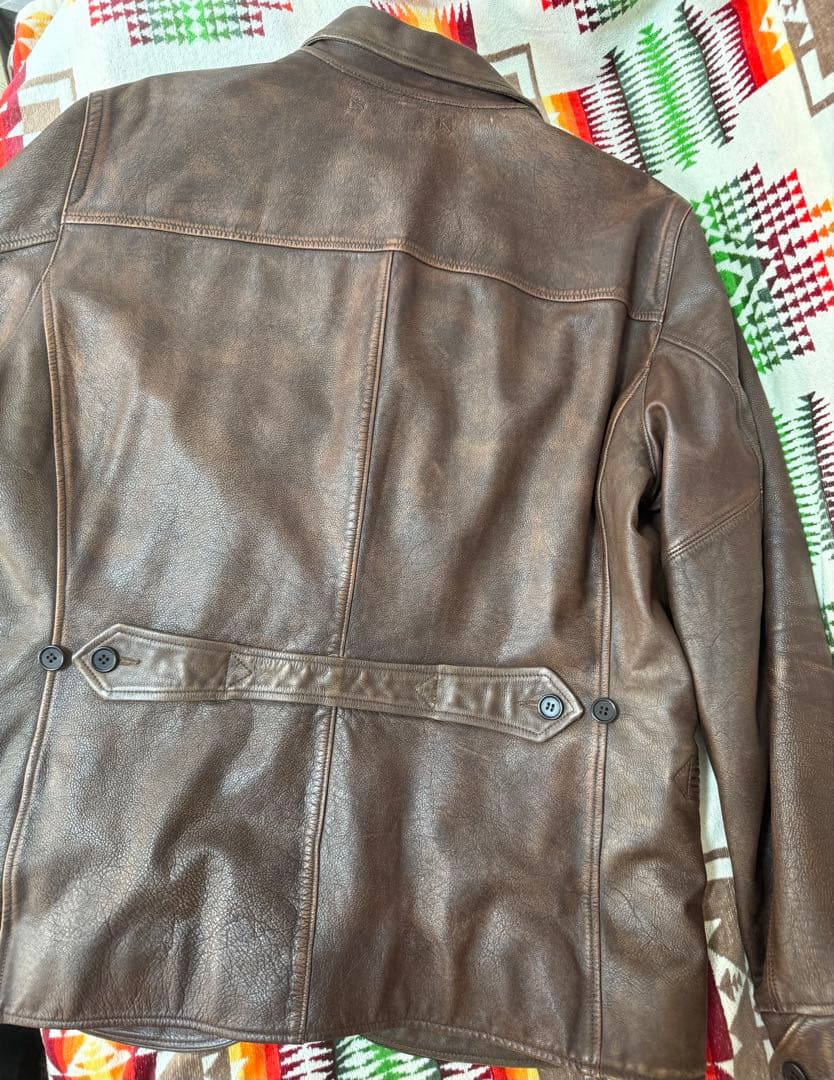 RRL 2023 レザードライバーコート　サイズL