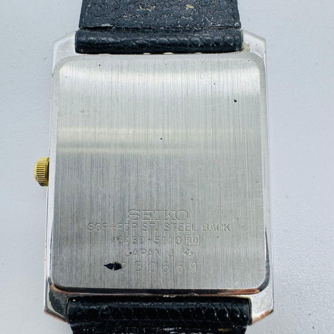 ✨SEIKO✨セイコー✨ドルチェ✨ホワイト文字盤✨6430-5110✨腕時計✨