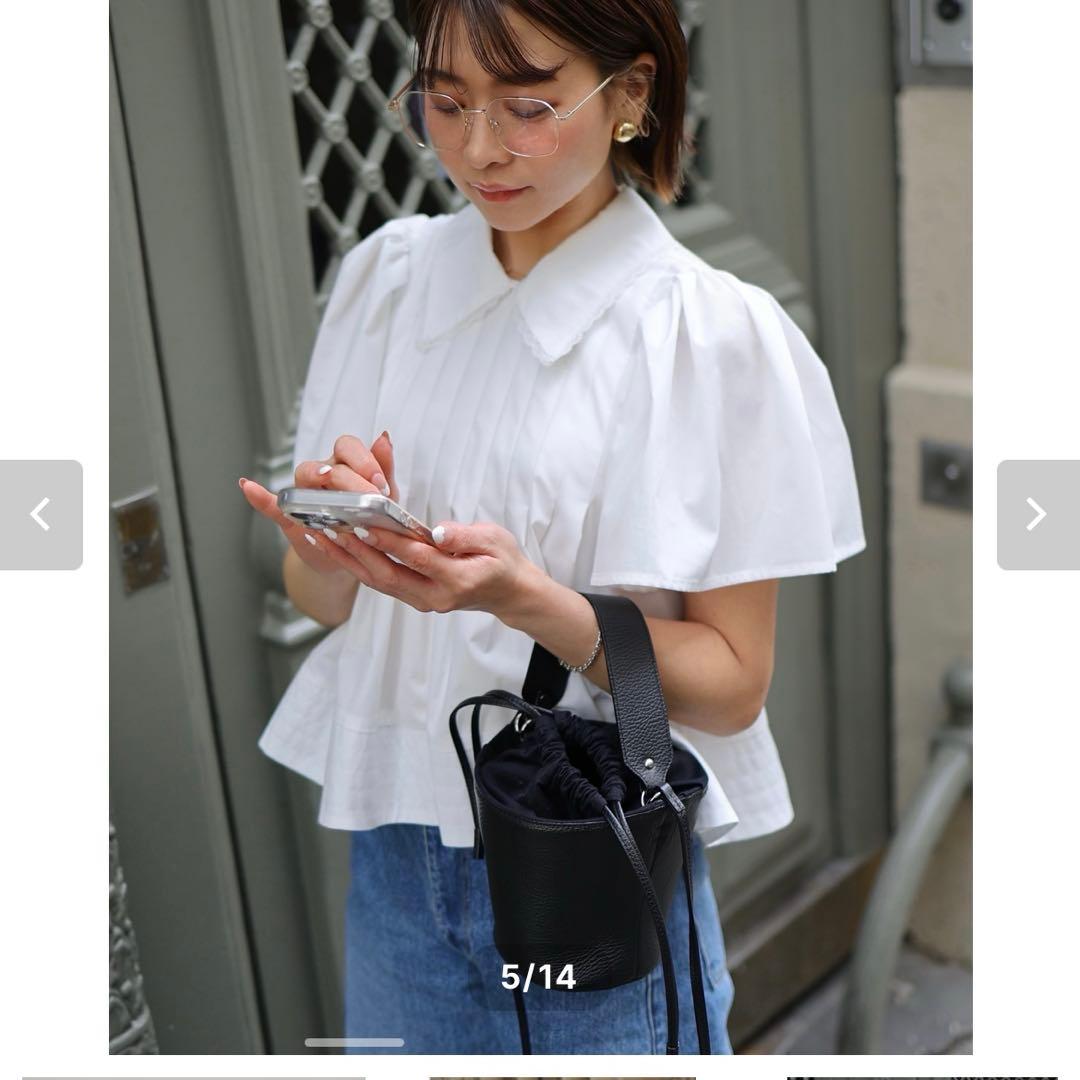 お値下げしました　gypsohila Tuck Blouse 完売　ホワイト