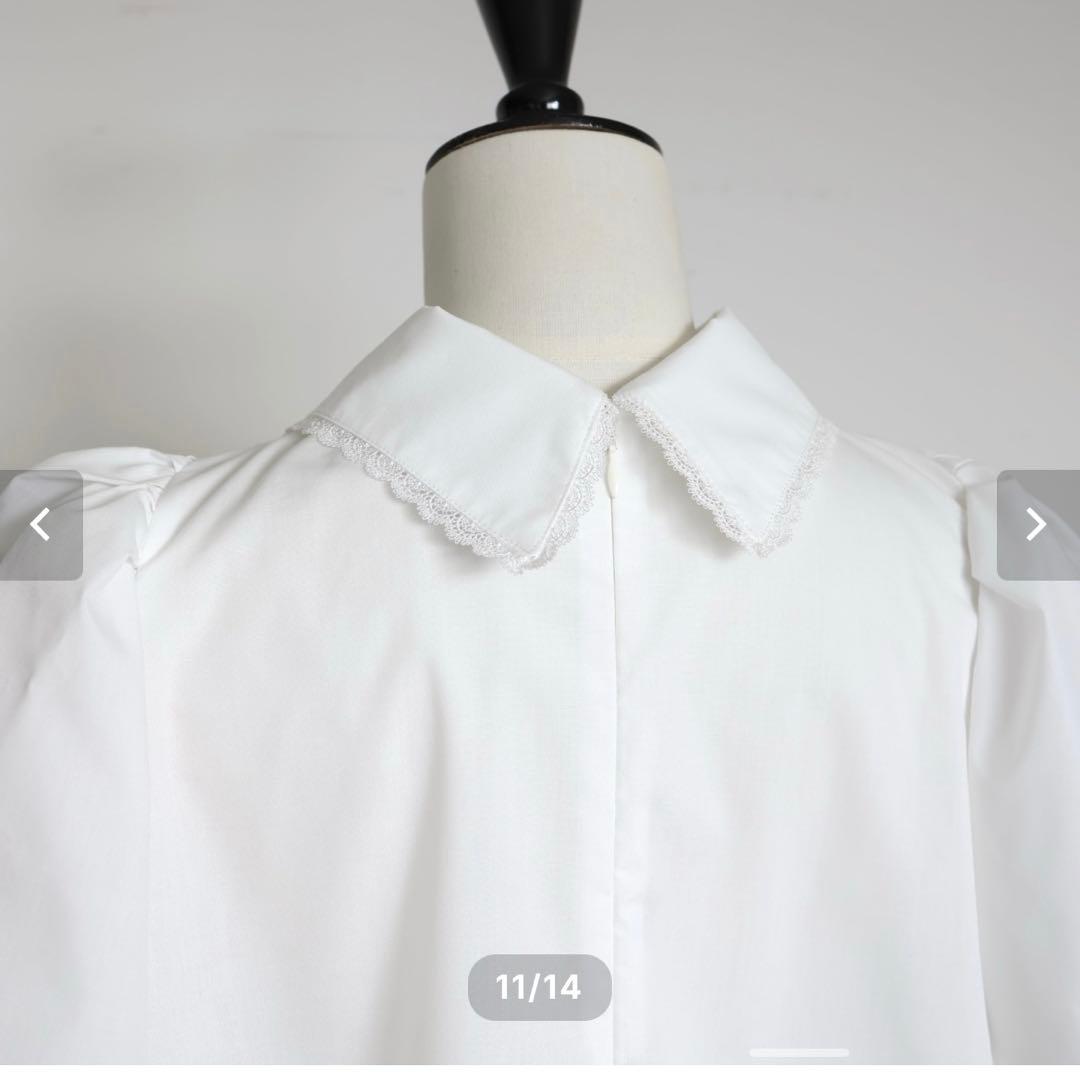 お値下げしました　gypsohila Tuck Blouse 完売　ホワイト