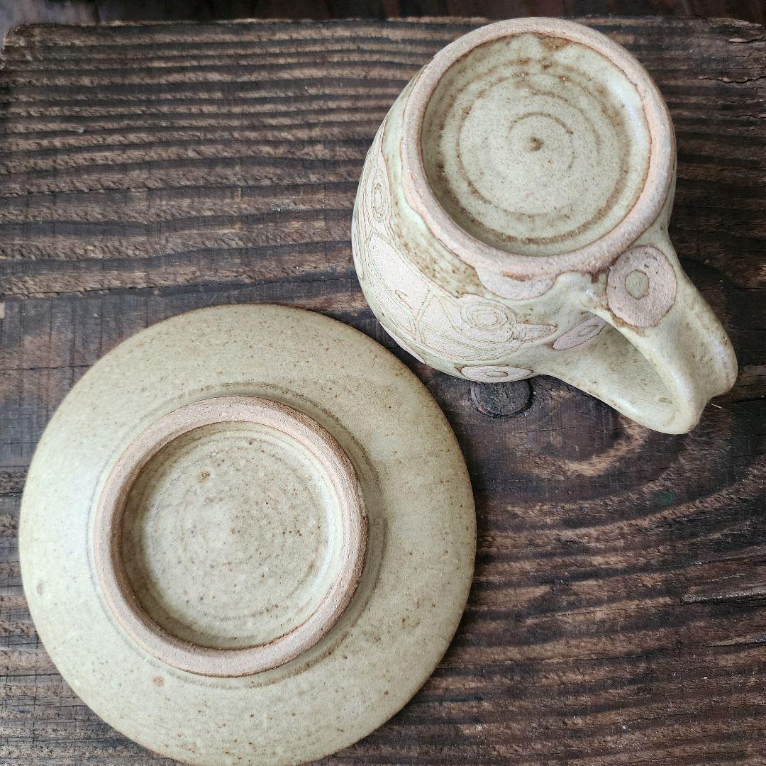 No.152　新品　やちむん　5寸皿　マグカップ(スープカップ)　工房十鶴