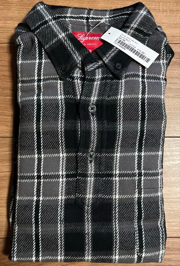 トップス Supreme Pullover Plaid Flannel Shirt S