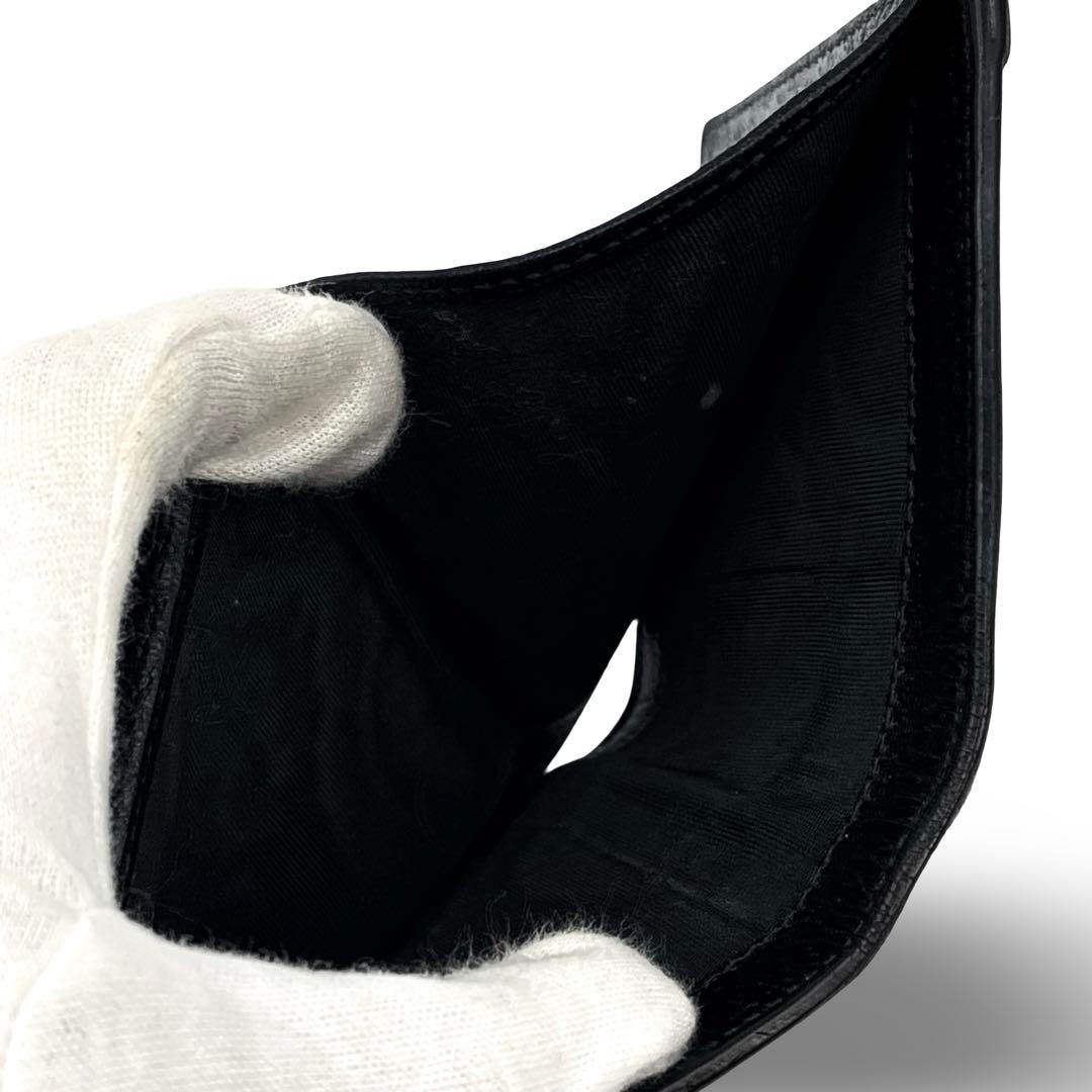 美品】GUCCI グッチ レザー シェリーライン 折り財布　GGマーモント　金具