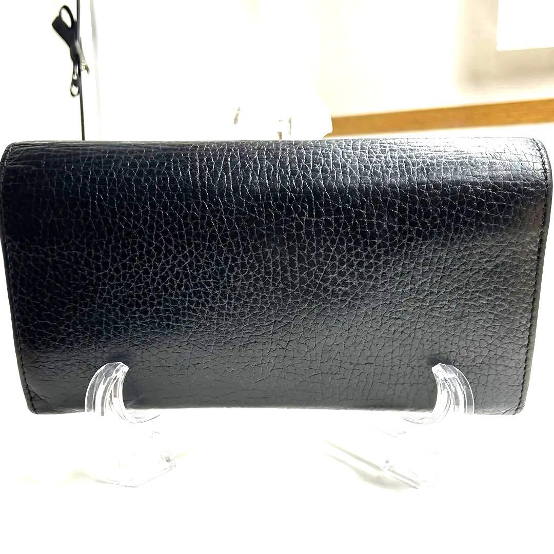 超美品　GUCCI グッチ インターロッキング　G 長財布　レザー メンズ