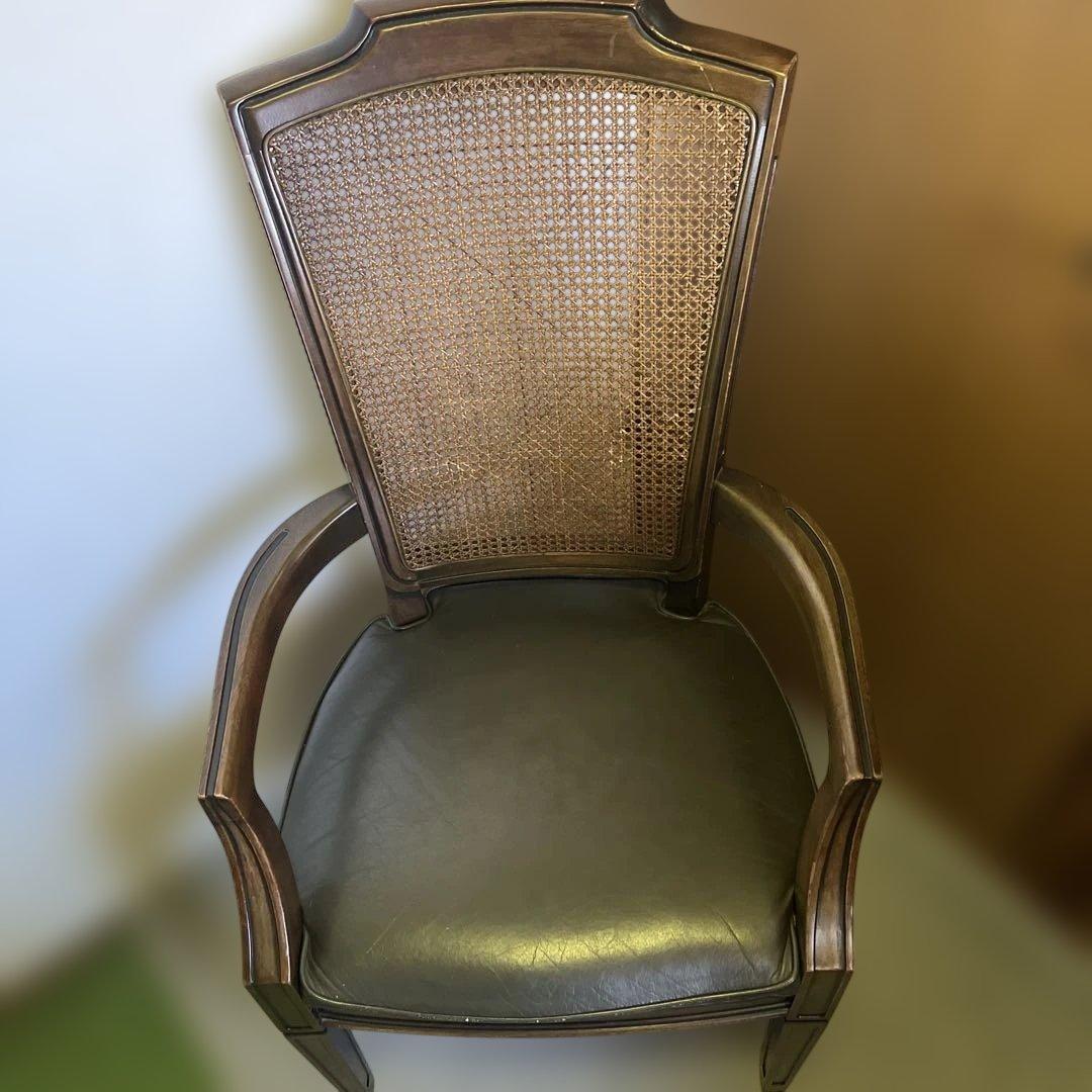 maruni/マルニ 地中海ロイヤル　「シャルル」 本革張りアームチェア