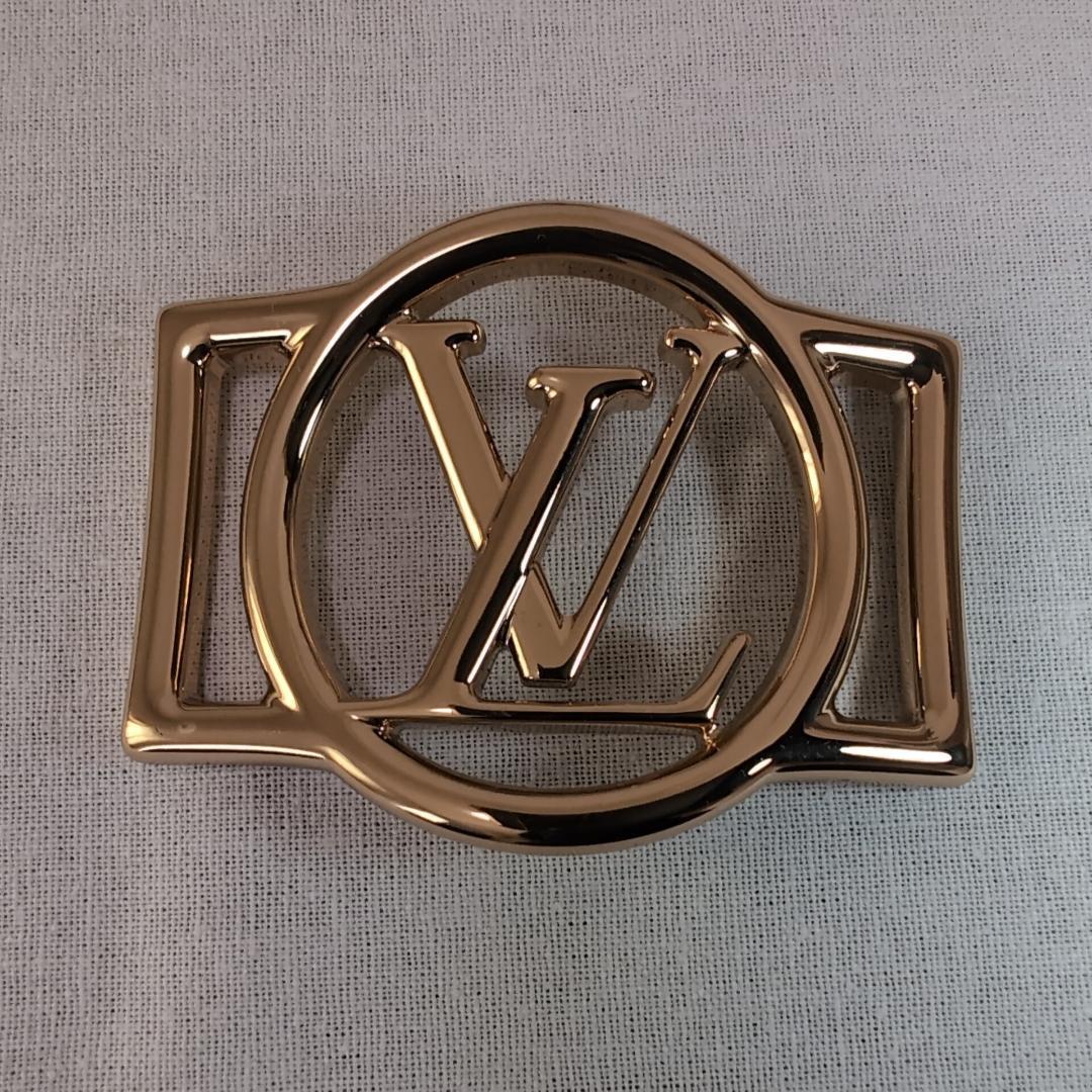LV ルイヴィトン MP2956 ロゴ スカーフリング ゴールド 127