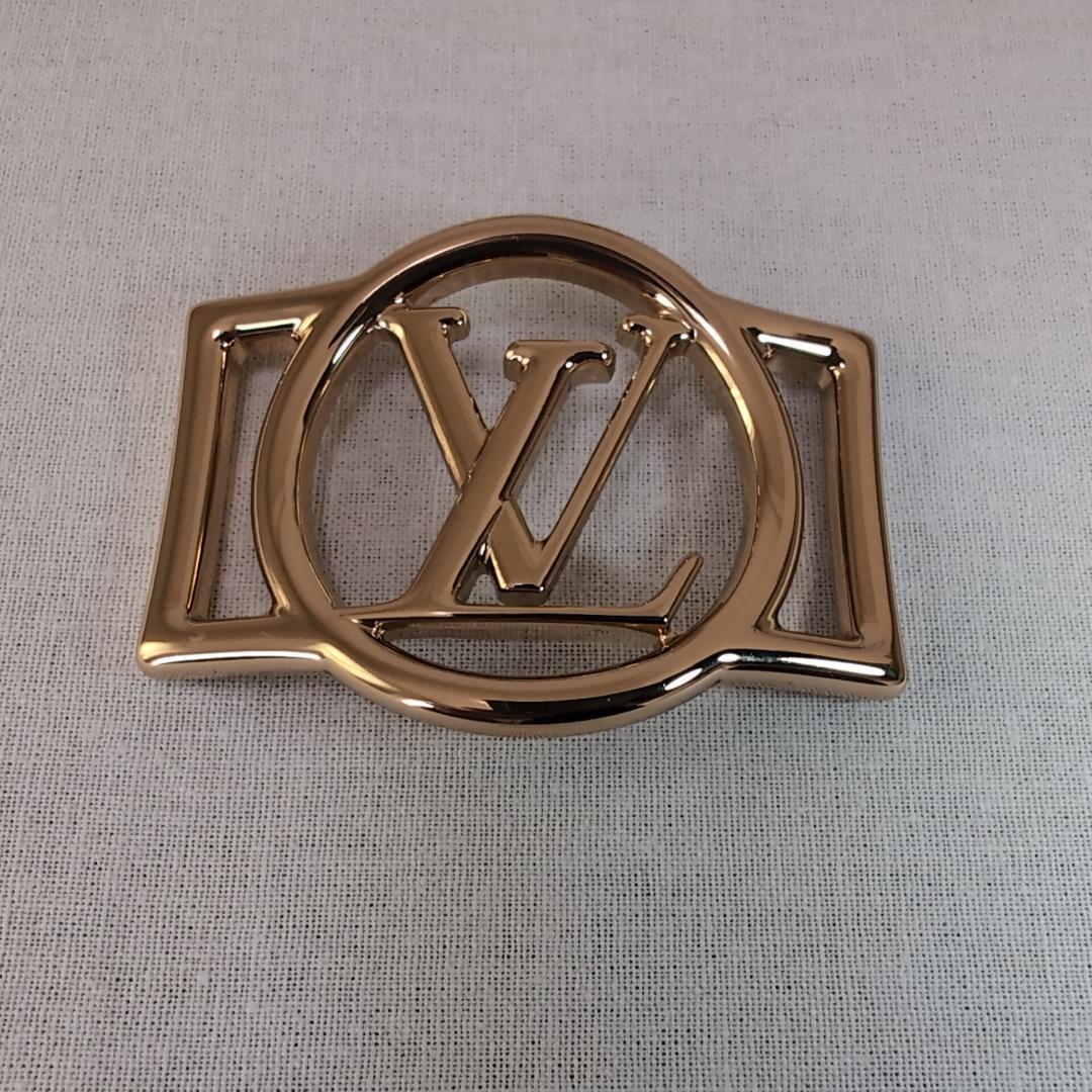 LV ルイヴィトン MP2956 ロゴ スカーフリング ゴールド 127