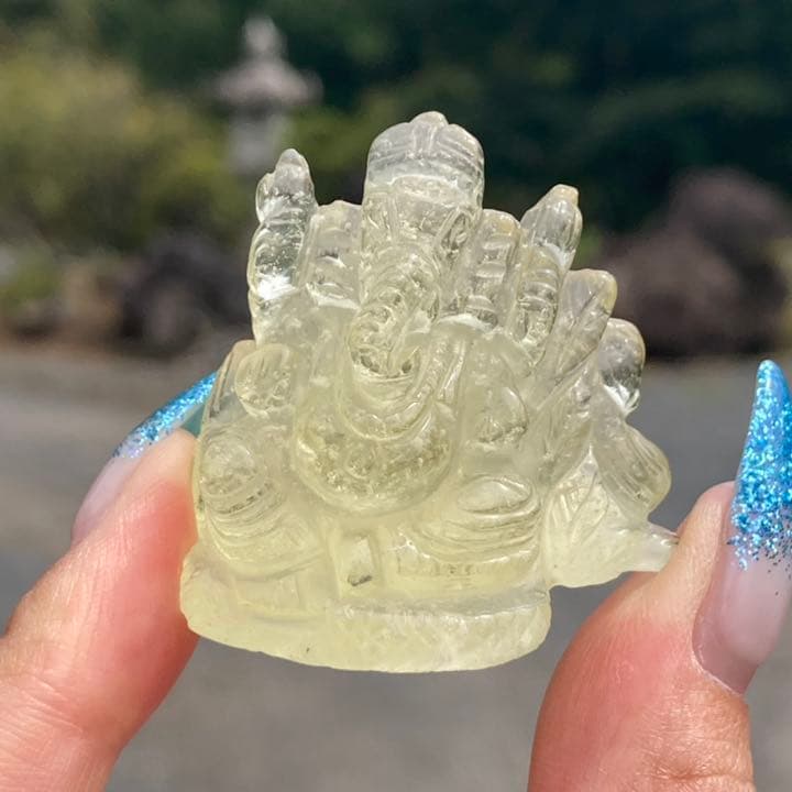 リビアングラス ガネーシャ  中