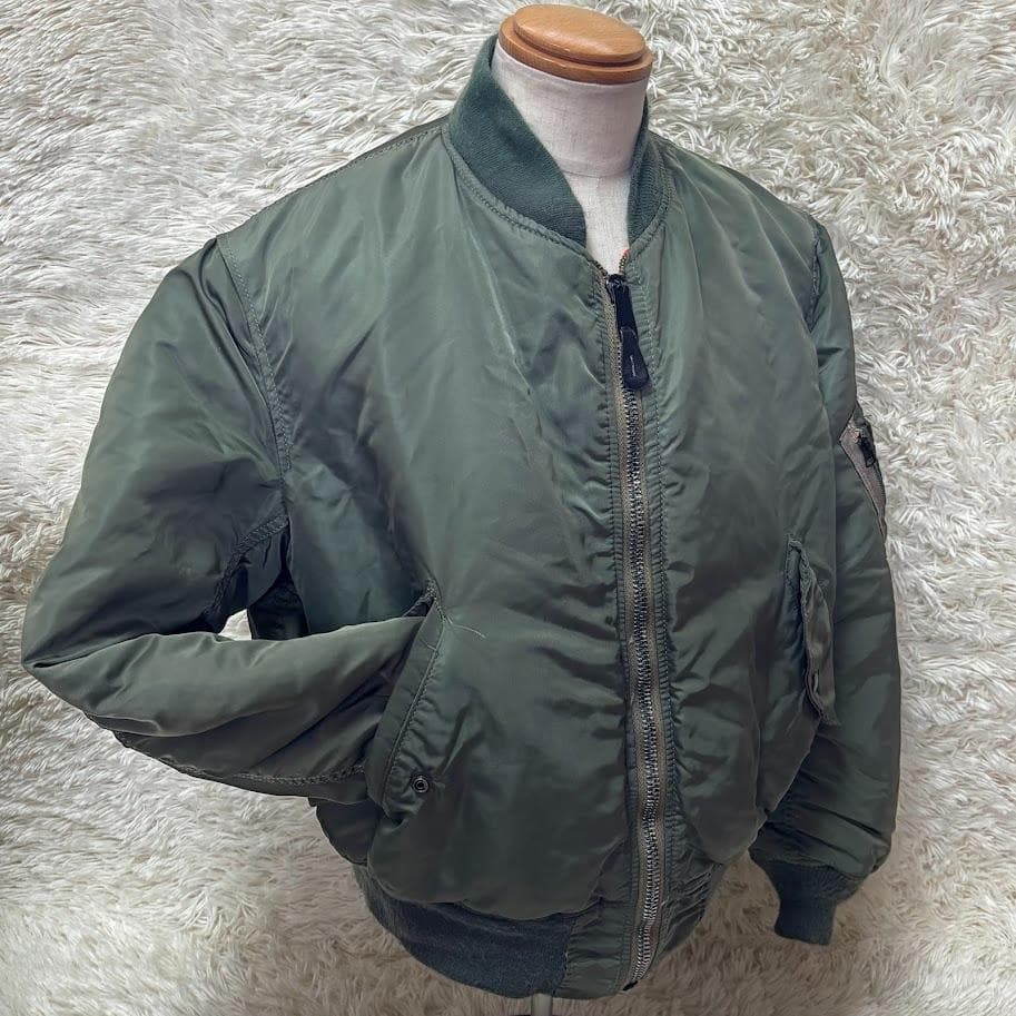 ◉ 80's ◉ ALPHA アルファ ◉ リバーシブル・MA-1・USA製・Ｌ
