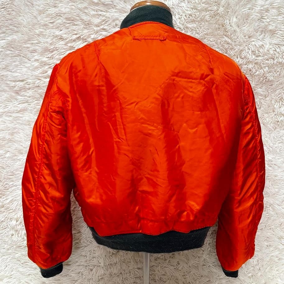 ◉ 80's ◉ ALPHA アルファ ◉ リバーシブル・MA-1・USA製・Ｌ