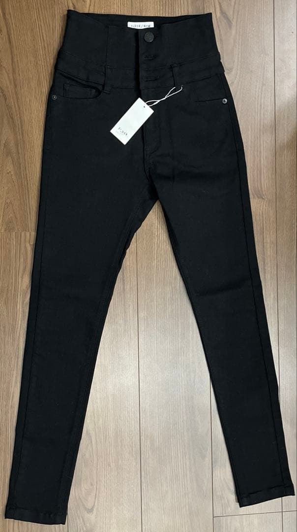 【新品未使用】EMODA 【ELDER】ハイウエストスキニーデニム ブラック M