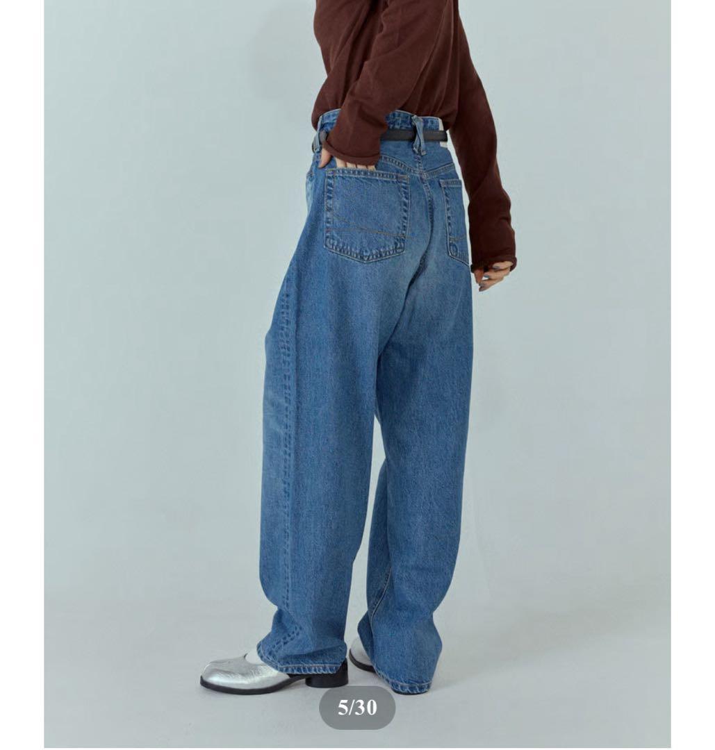 ［FASHIRU × SOMETHING］バギーフィットジーンズ