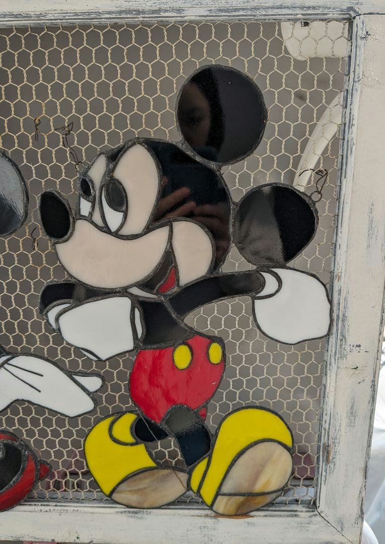 ディズニー ミッキーマウス＆ミニーマウス ステンドグラスウェルカムボード