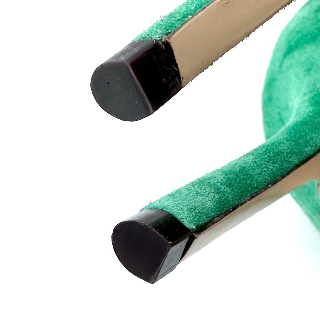 未使用✨ロジェヴィヴィエ スエード パンプス ハイヒール グリーン系 23.5位