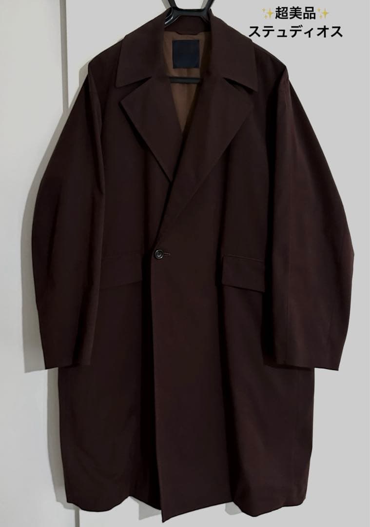 最終値下げ　STUDIOUS ステュディオス　スウェードツイルスウィングコート
