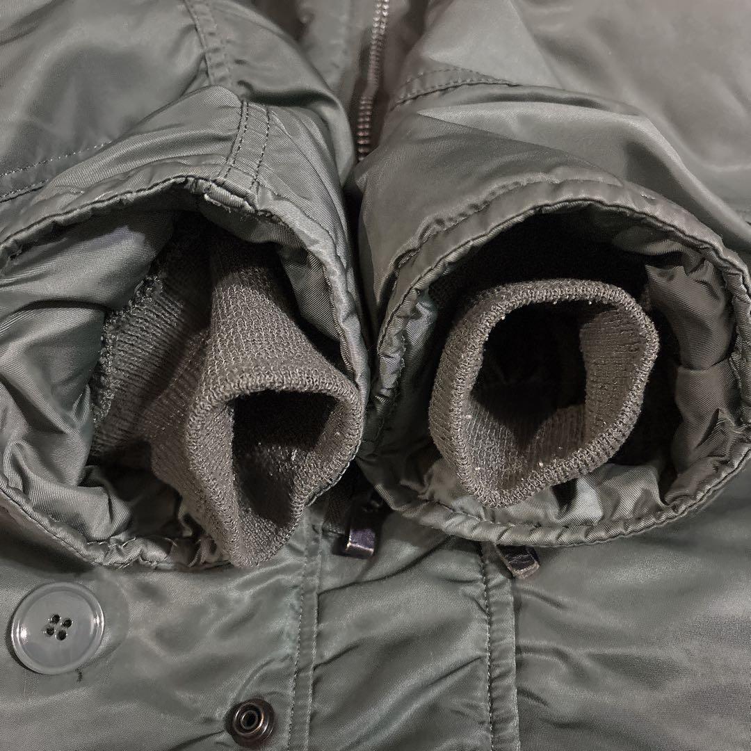 USA製 ALPHA N-3B フライトパーカー ミリタリー カーキ M-L相当