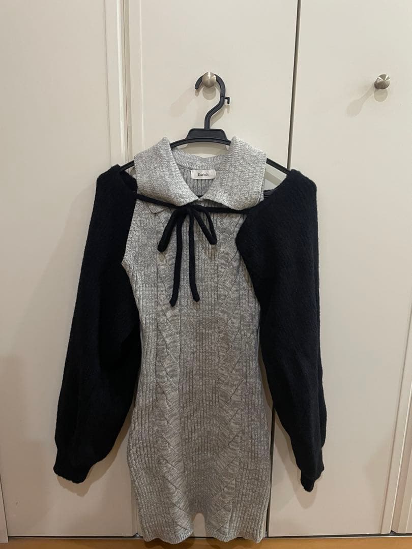Darich ショートボレロニットミニワンピース
