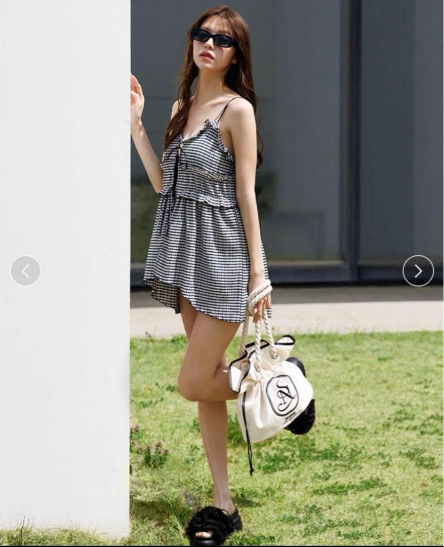 SNIDEL 【WEB限定】ワンピースセットビキニ チェック