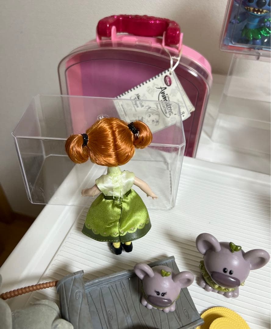 アニメータードール人形（ミニ）リロ&スティッチ、アナ、エルサのお人形、小物