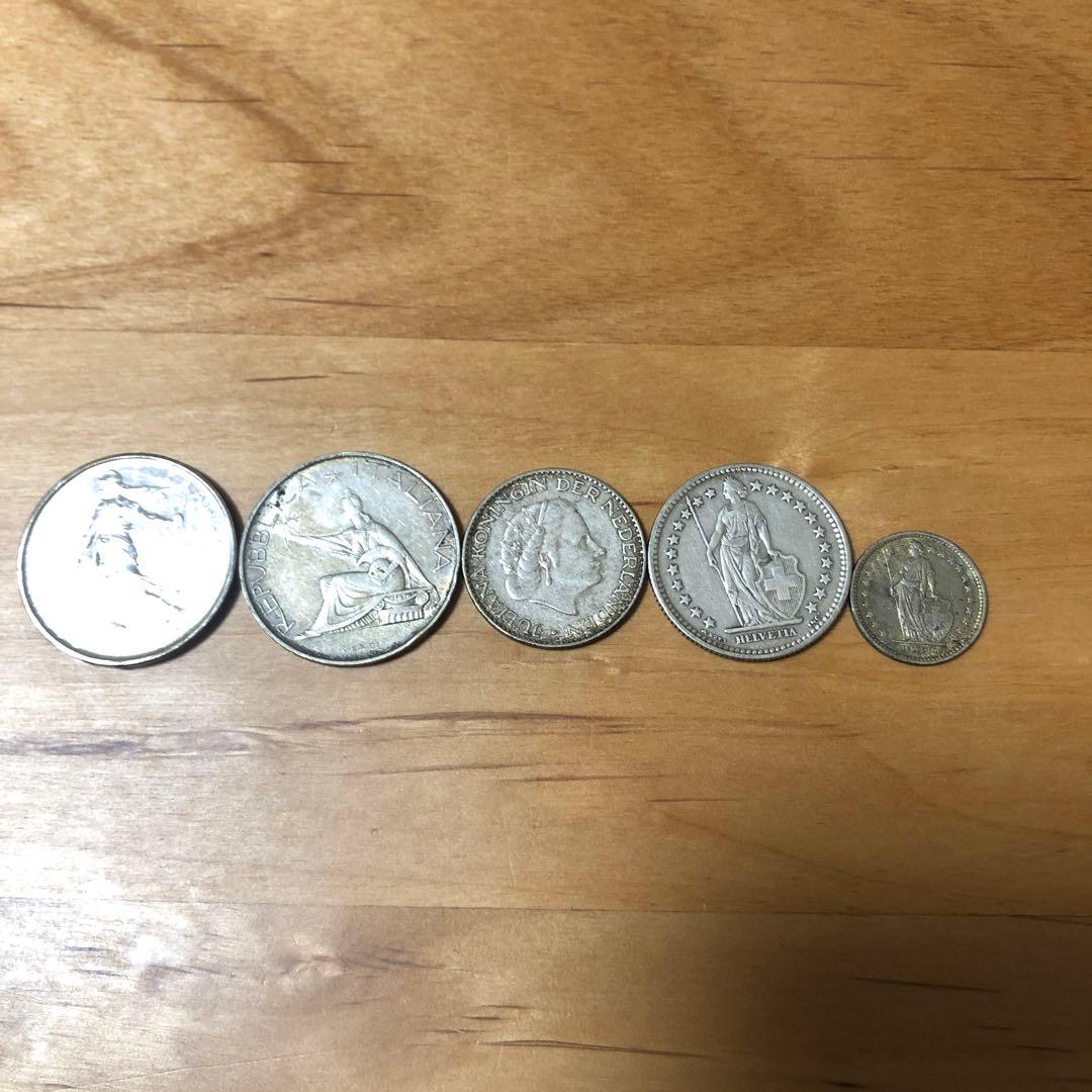 ヨーロッパ古銭5枚セット　銀貨