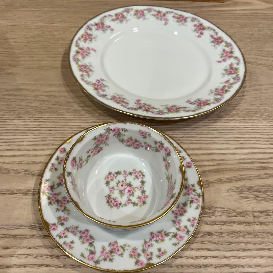 リモージュ 花柄 3点セット