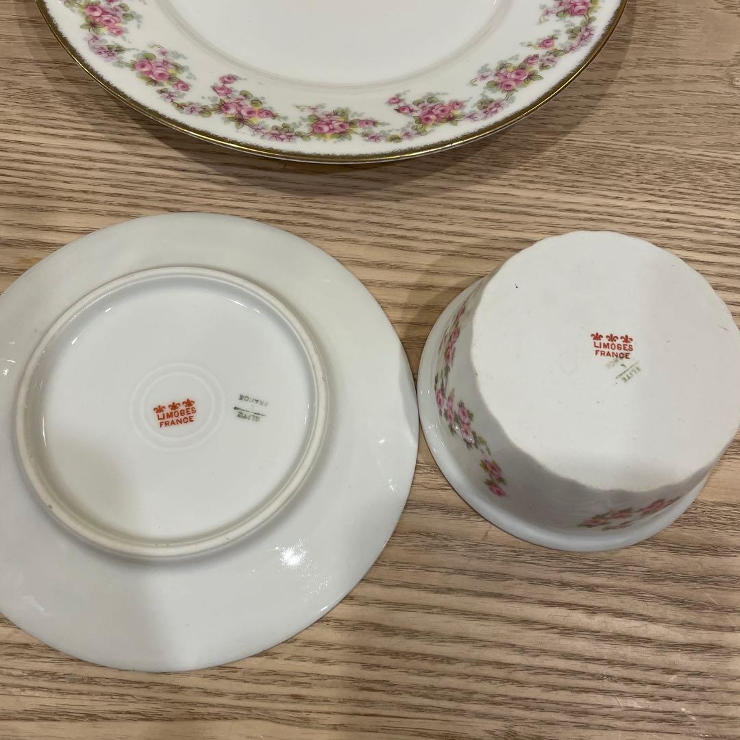 リモージュ 花柄 3点セット