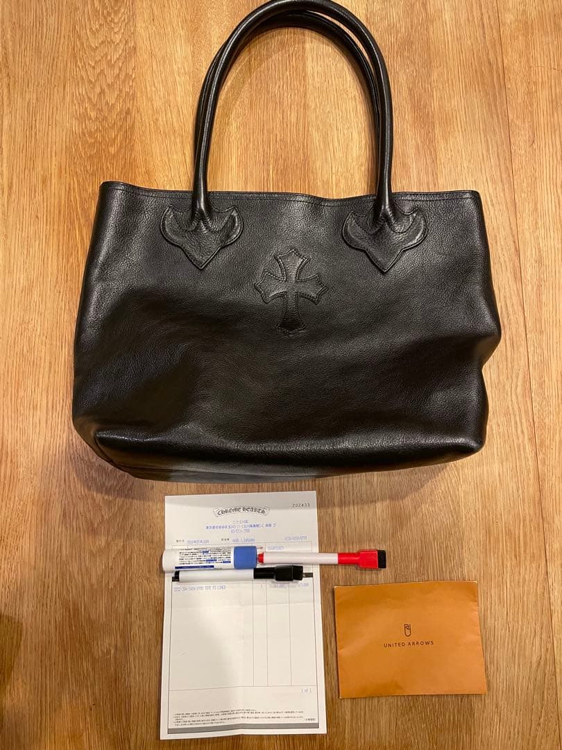 レン クロムハーツ　FSトート　黒皮 インボイスは付属しません！