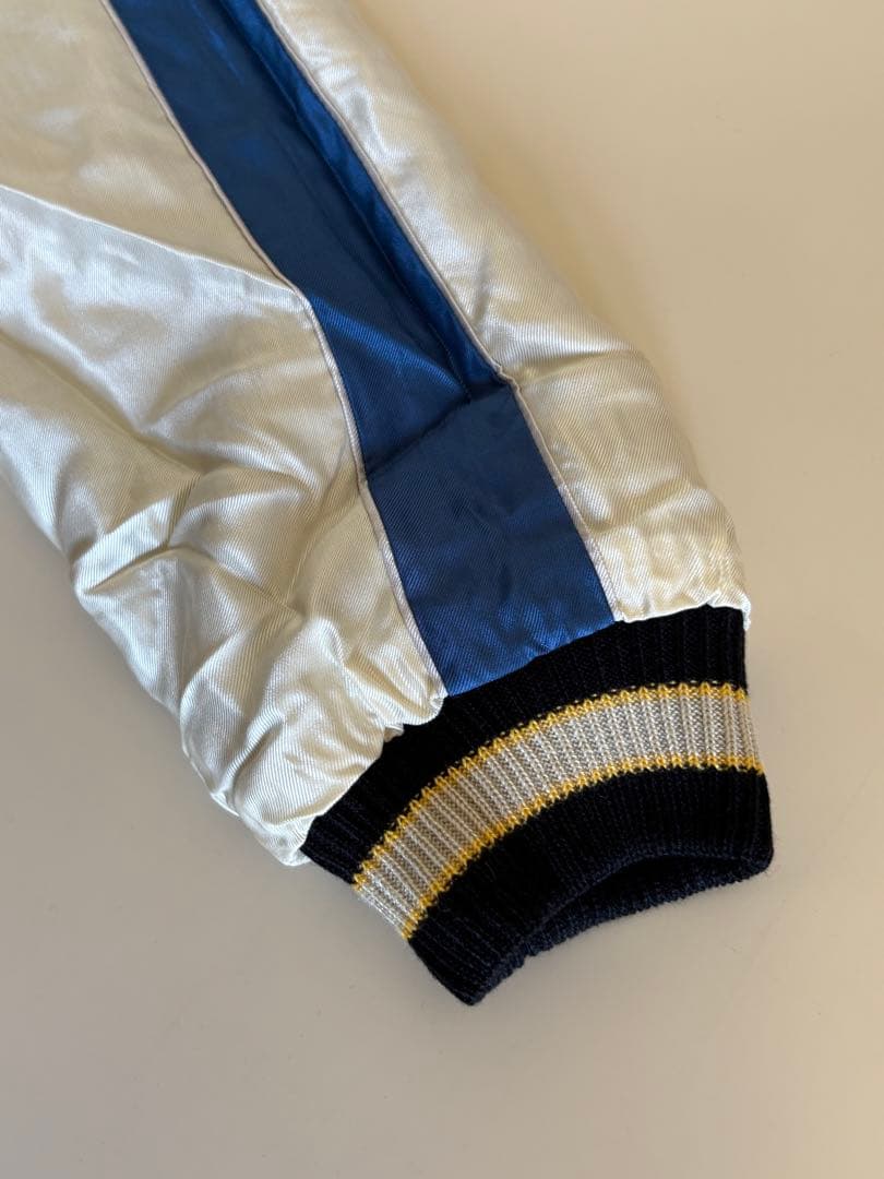 テーラー東洋　スーベニアジャケット　ホワイトタイガーxゴールドドラゴンサイズXL