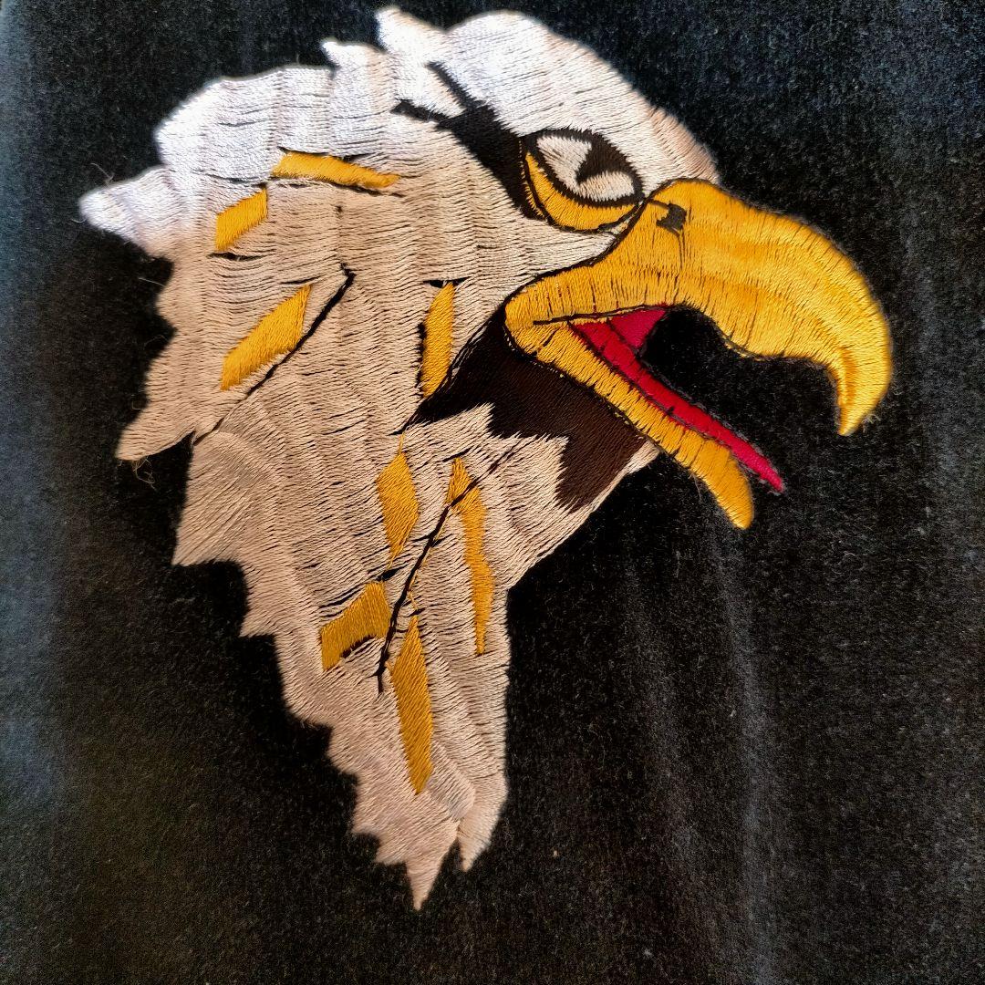 JUNGLE STORM スカジャン ベロア　龍　全面刺繍　袖刺繍　90s