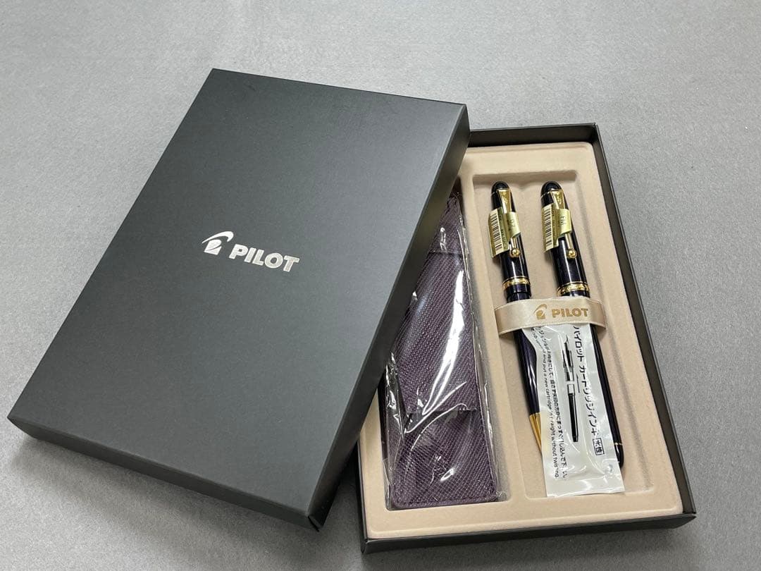 【未使用】パイロット万年筆　カスタム74 ラメバイオレット　セット　限定品