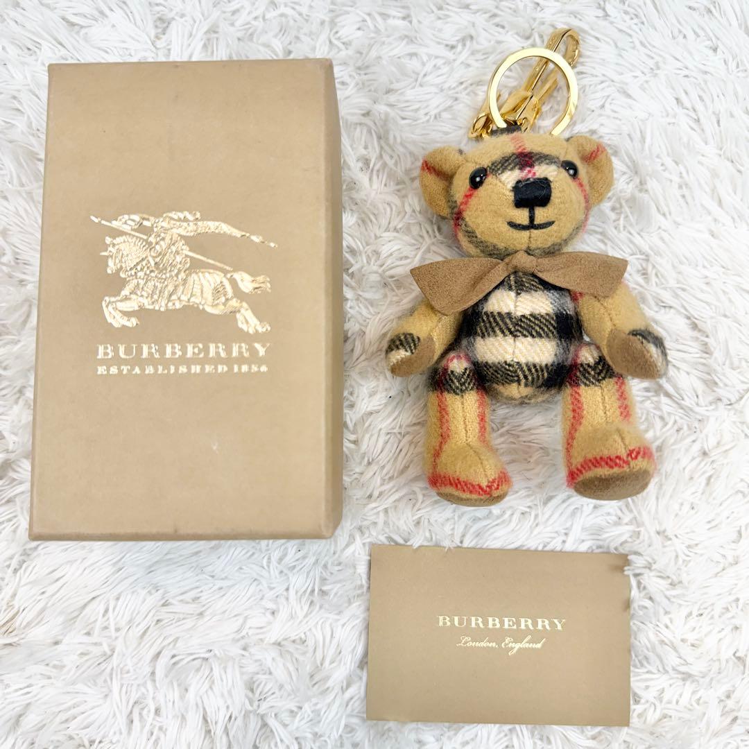 ✨新品同様✨ BURBERRY ノバチェック 熊 ベアー キーホルダー チャーム