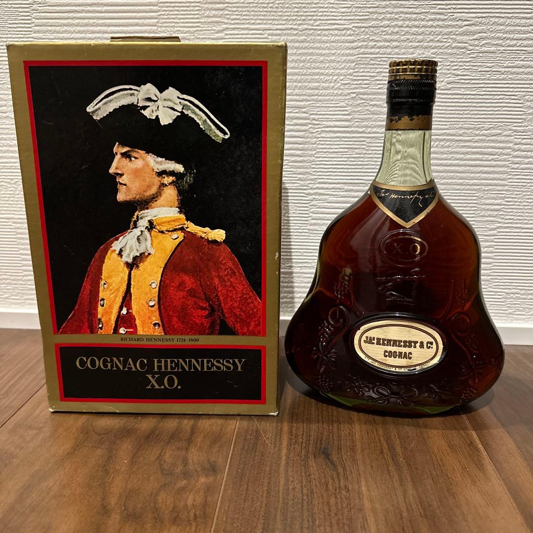 古酒　HENNESSY XO グリーンボトル　金キャップ