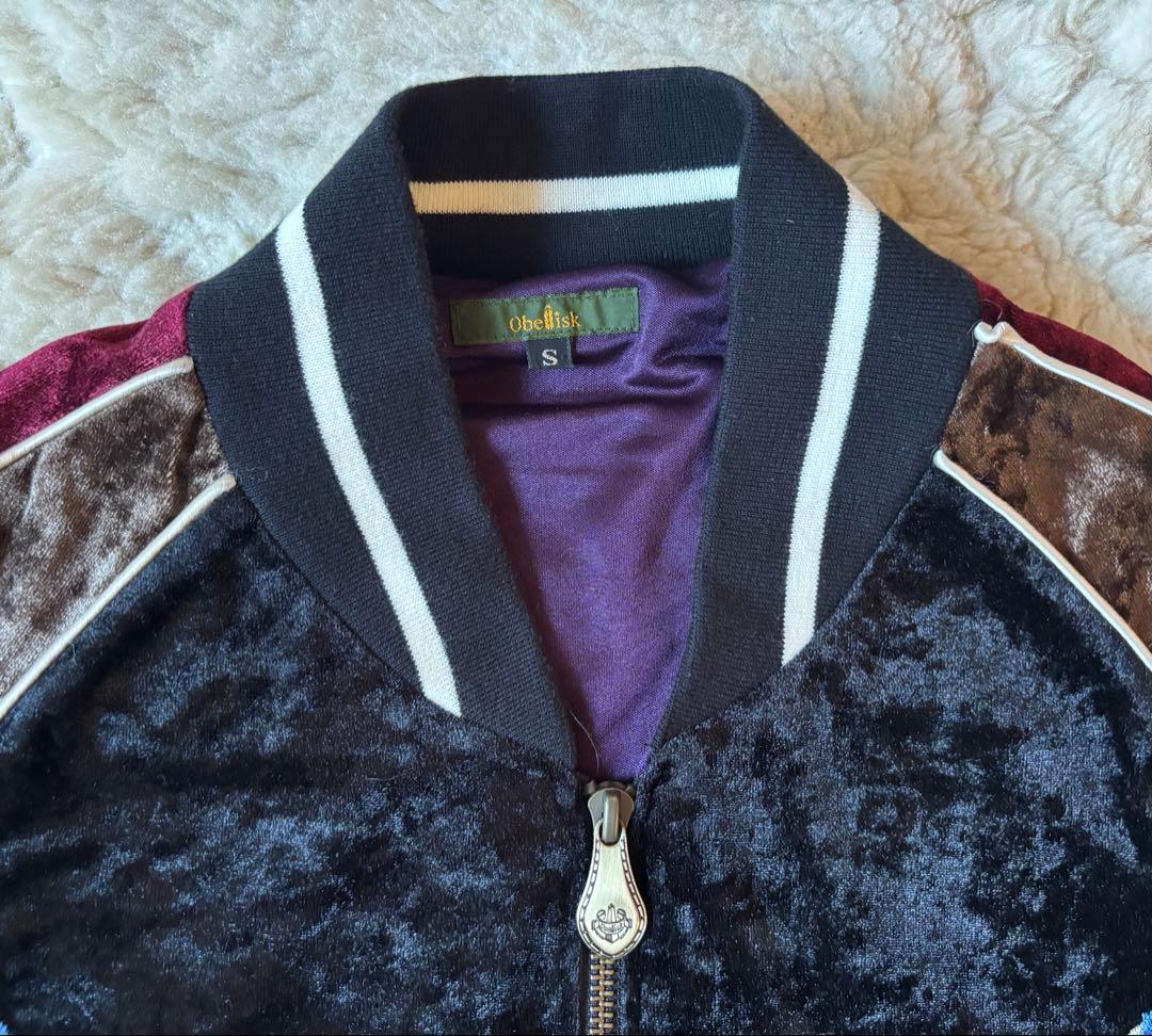 obelisk オベリスク　刺繍 ベルベット スカジャン
