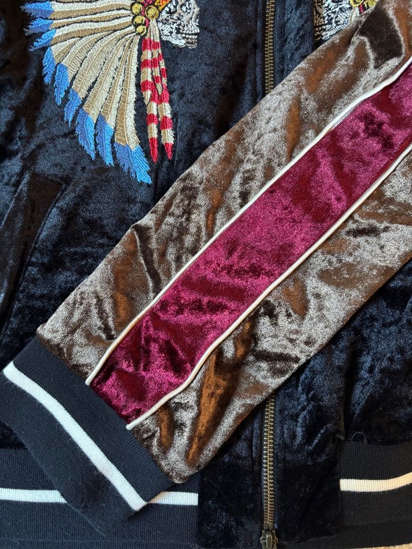 obelisk オベリスク　刺繍 ベルベット スカジャン