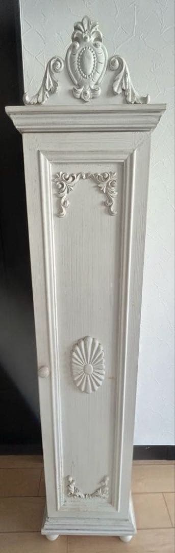 中古　美品　アンティーク　フランス　ホワイト 木製ラック 2