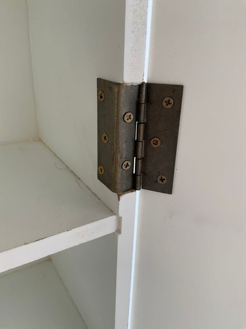 中古　美品　アンティーク　フランス　ホワイト 木製ラック 2