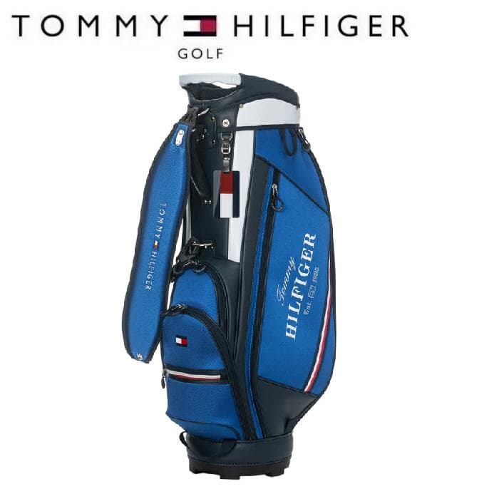 新品 トミーヒルフィガーゴルフ キャディバッグ THMG5SC5 ブルー