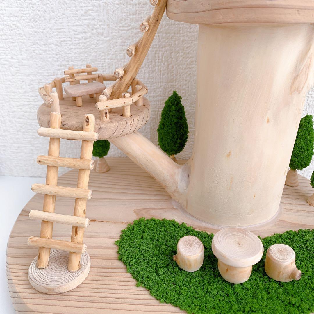 木製　ツリーハウス 白木
