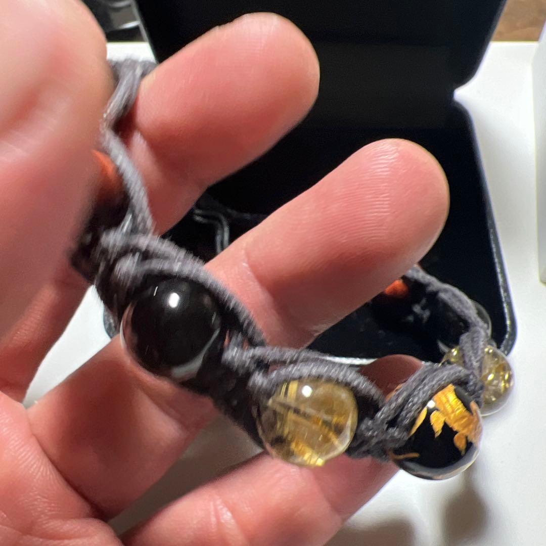 美品！高品質天然石念珠パワーストーンブレスレット！