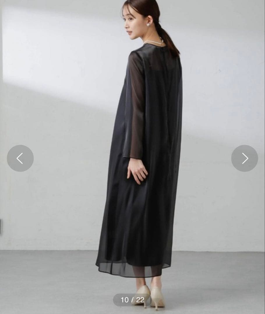 Kaene/ラメシャンブレードレス ブラック